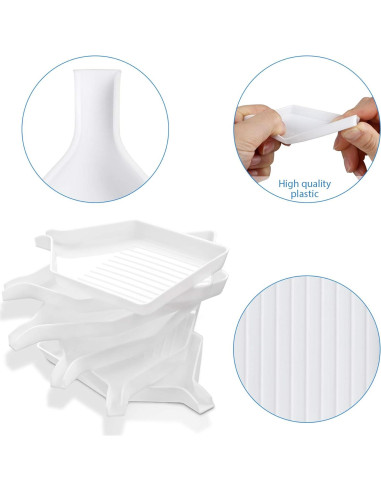 20 Bandejas de Clasificación de Perlas FEBSNOW 9.7x5.6 cm