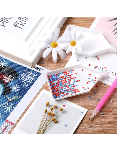 20 Bandejas de Clasificación de Perlas FEBSNOW 9.7x5.6 cm