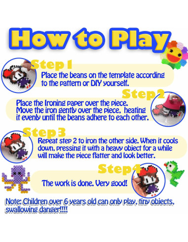 Kit de Perlas Fusibles 20pcs Yowamho 5mm para Manualidades