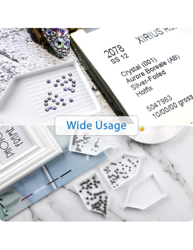 20 Bandejas de Clasificación de Perlas FEBSNOW 9.7x5.6 cm