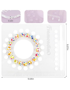 Tablero de Diseño de Perlas Framendino Acrílico 24.5x20.5cm 2