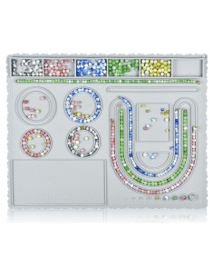 Tablero de cuentas de silicona Knana gris para joyería DIY