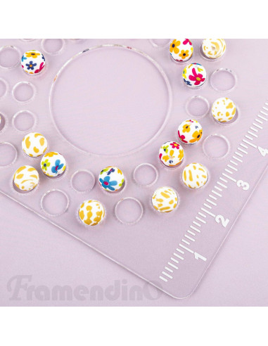 Tablero de Diseño de Perlas Framendino Acrílico 24.5x20.5cm