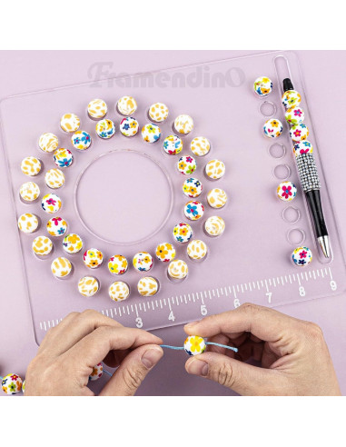 Tablero de Diseño de Perlas Framendino Acrílico 24.5x20.5cm