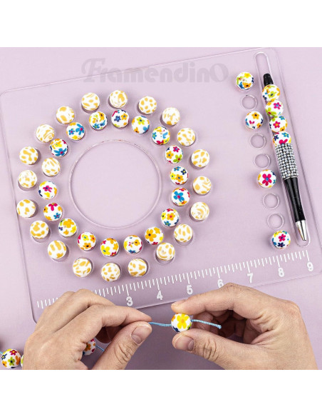 Tablero de Diseño de Perlas Framendino Acrílico 24.5x20.5cm