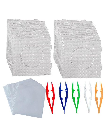 Set de 40 Piezas Tableros de Perlas Fuse WHZAZGW 5 mm