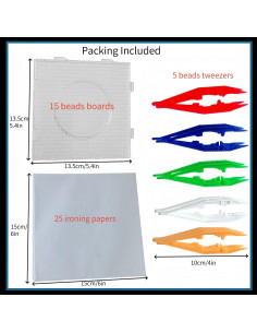 Set de 40 Piezas Tableros de Perlas Fuse WHZAZGW 5 mm 2