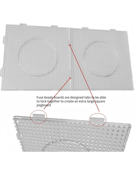 Set de 40 Piezas Tableros de Perlas Fuse WHZAZGW 5 mm