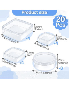 20 Contenedores de Almacenamiento Taiyin para Fichas de Juegos 2