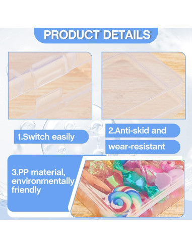 20 Contenedores de Almacenamiento Taiyin para Fichas de Juegos