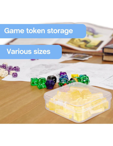 20 Contenedores de Almacenamiento Taiyin para Fichas de Juegos