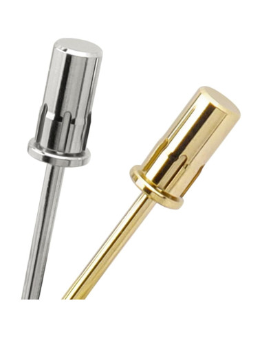 2 Piezas Bit de Mandril para Uñas Bestgle 2.35mm Acero