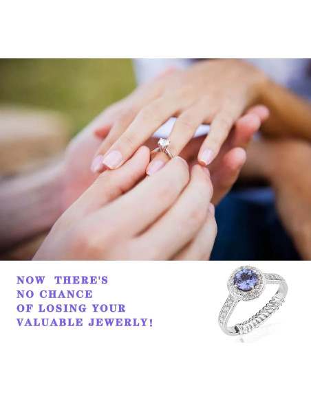 Ajustador de Talla de Anillo JRONGHE - 12 Piezas Silicona Transparente