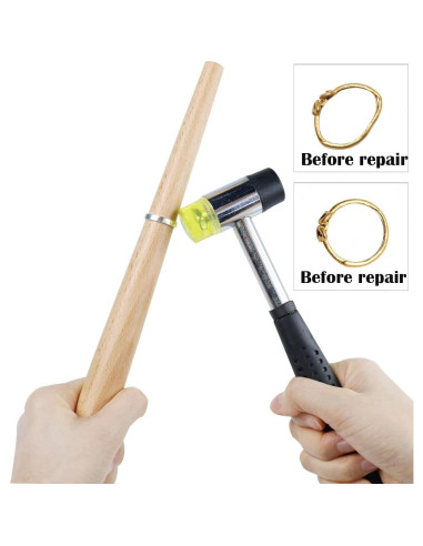 Aumentador de Anillos Utoolmart de Madera para Joyería