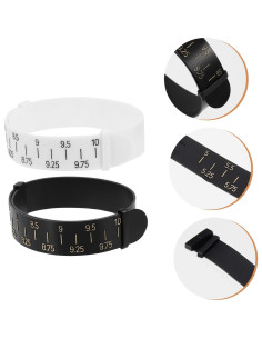 TOPPERFUN Medidor de Pulsera y Anillo 2 Piezas Reutilizable 2