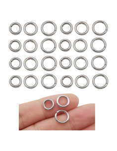 300 Anillos de Salto Acero Inoxidable 8mm 9mm 10mm WOCRAFT