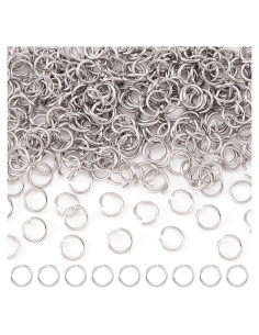 Anillas Abiertas de Acero Inoxidable Craftdady 1000 Pcs 8mm