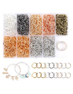 Anillas de Salto Abiertas GMMA 10mm 1000 Pcs 7 Colores