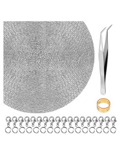 Cadena de Acero Inoxidable Anezus 15m con Anillas y Cierres