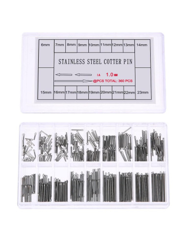 Kit 360 Pasadores de Enlace Acero Inoxidable Hicello 6-23mm