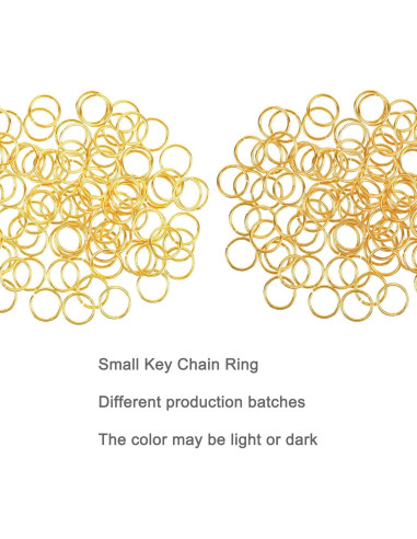 100 Anillos de Salto Abiertos HUIHUIBAO 16mm Dorado Hierro