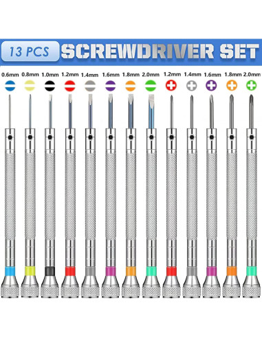 Juego de destornilladores de precisión AOMISIV 13 piezas