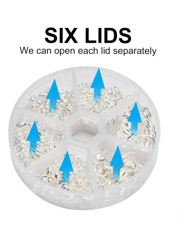 1000 Conectores O Ring Abiertos Hetenoyo Acero Inoxidable 4-10mm