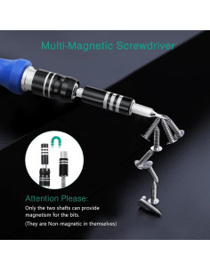 Juego de Destornilladores de Precisión ORIA 61 en 1, Azul 2