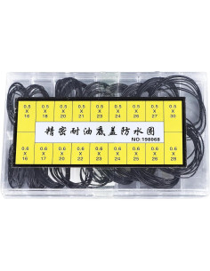 Kit de Anillos de Sellado de Reloj Yosoo 180 Piezas Goma 2