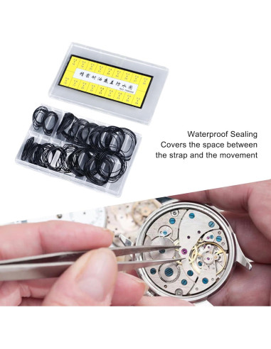 Kit de Anillos de Sellado de Reloj Yosoo 180 Piezas Goma