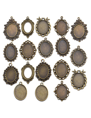 Bandejas Colgantes Ovaladas Aylifu en Bronce 16 Piezas