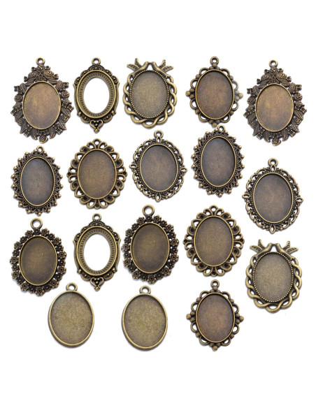 Bandejas Colgantes Ovaladas Aylifu en Bronce 16 Piezas