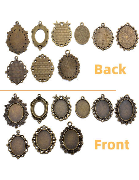 Bandejas Colgantes Ovaladas Aylifu en Bronce 16 Piezas