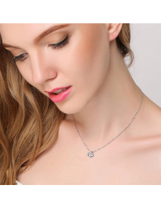 Collar Choker de Plata Esterlina 925 con Zirconia Cubica Ever Faith 2