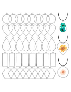 50 Abrazaderas Abiertas Oubaka para Manualidades DIY - 5 Estilos