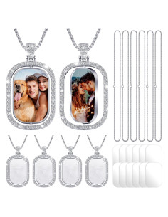 Juego de Colgantes de Rhinestone Junkin 24 Piezas Plata