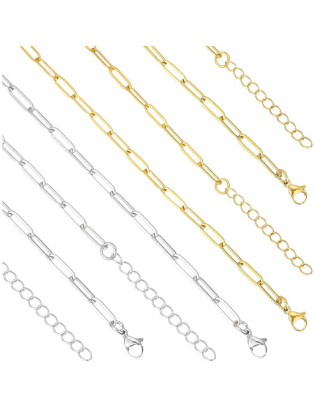 Paquete de 16 Pulseras de Encanto KEIAOUE Acero Inoxidable Paquete de 16 Pulseras de Encanto KEIAOUE Acero Inoxidable