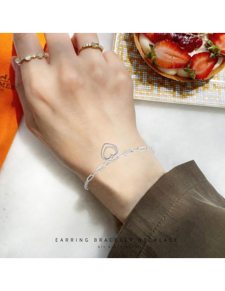 50 Piezas Colgantes Abiertos de Aleación WenRity 25.5mm Plata