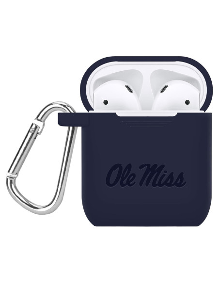 Funda Silicona Navy Ole Miss para Apple AirPods Gen 1 y 2 Funda Silicona Navy Ole Miss para Apple AirPods Gen 1 y 2