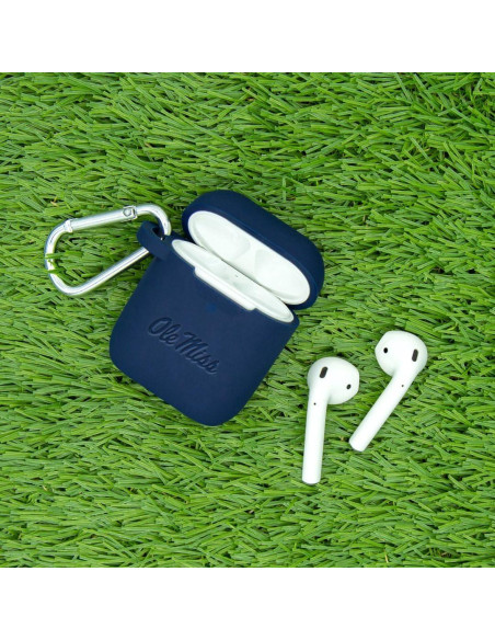 Funda Silicona Navy Ole Miss para Apple AirPods Gen 1 y 2 Funda Silicona Navy Ole Miss para Apple AirPods Gen 1 y 2