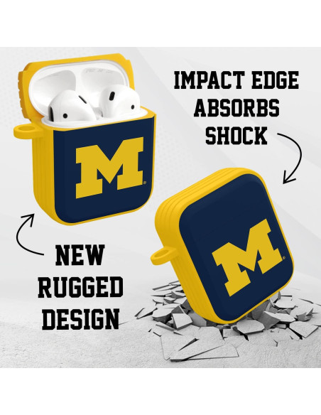 Funda Affinity Michigan Wolverines para AirPods Gen 1 y 2