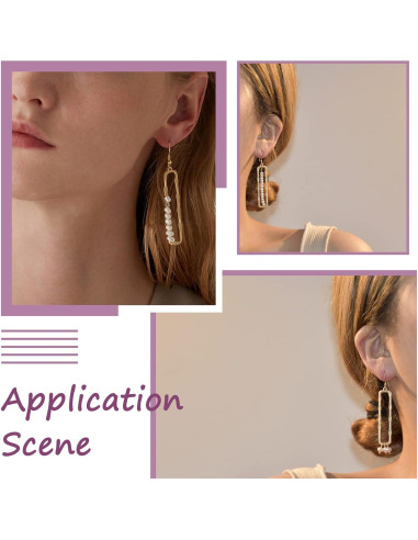 10 Encantos Rectangulares Huecos PandaHall para Joyería DIY