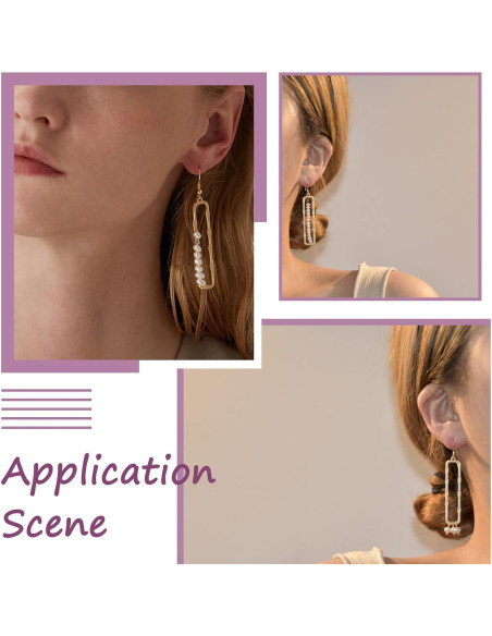 10 Encantos Rectangulares Huecos PandaHall para Joyería DIY