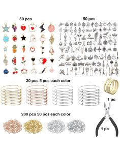 Kit de Fabricación de Pulseras Phinicco 317 Piezas DIY 2