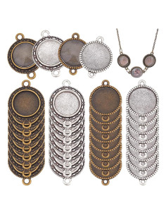 Pendientes de Aleación PH PandaHall 32 Pcs 14-16mm Vidrio