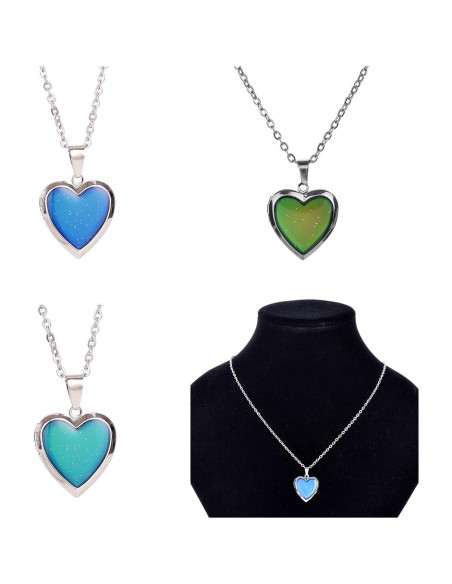 Collar Colgante Cambiante de Color Aleación Acero Inoxidable