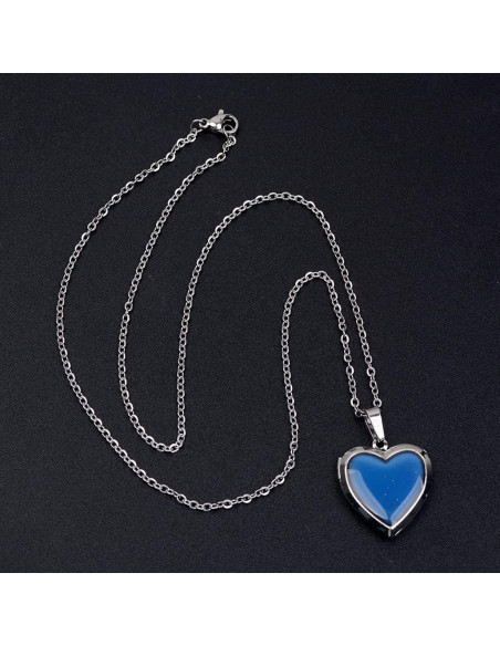 Collar Colgante Cambiante de Color Aleación Acero Inoxidable