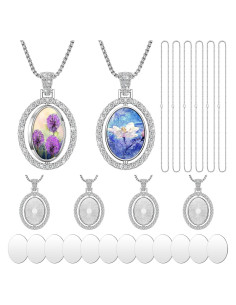 Juego de Colgantes de Rhinestone Junkin 24 Piezas para Sublimación