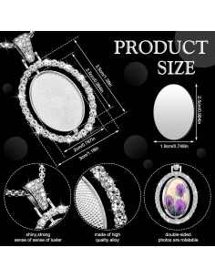 Juego de Colgantes de Rhinestone Junkin 24 Piezas para Sublimación 2