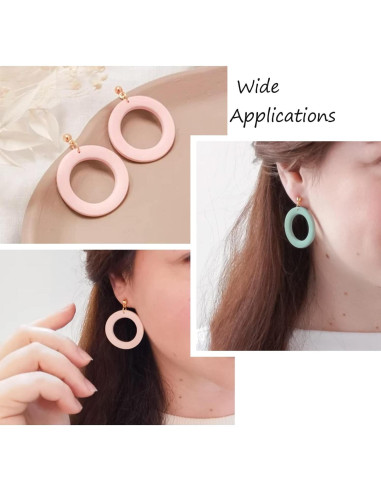 Colgantes de Madera Natural Aumo-mate 50pcs 42mm DIY